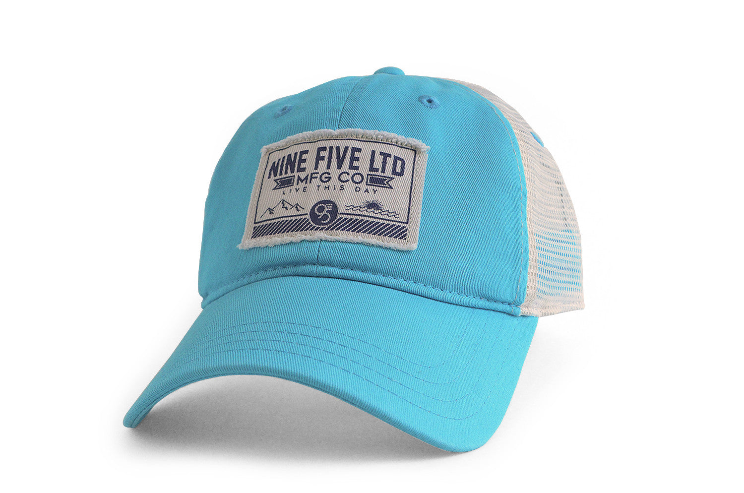 The Carter Aqua Blue Snap Back Hat nine five